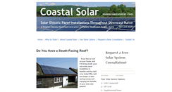 Desktop Screenshot of mainecoastalsolar.com